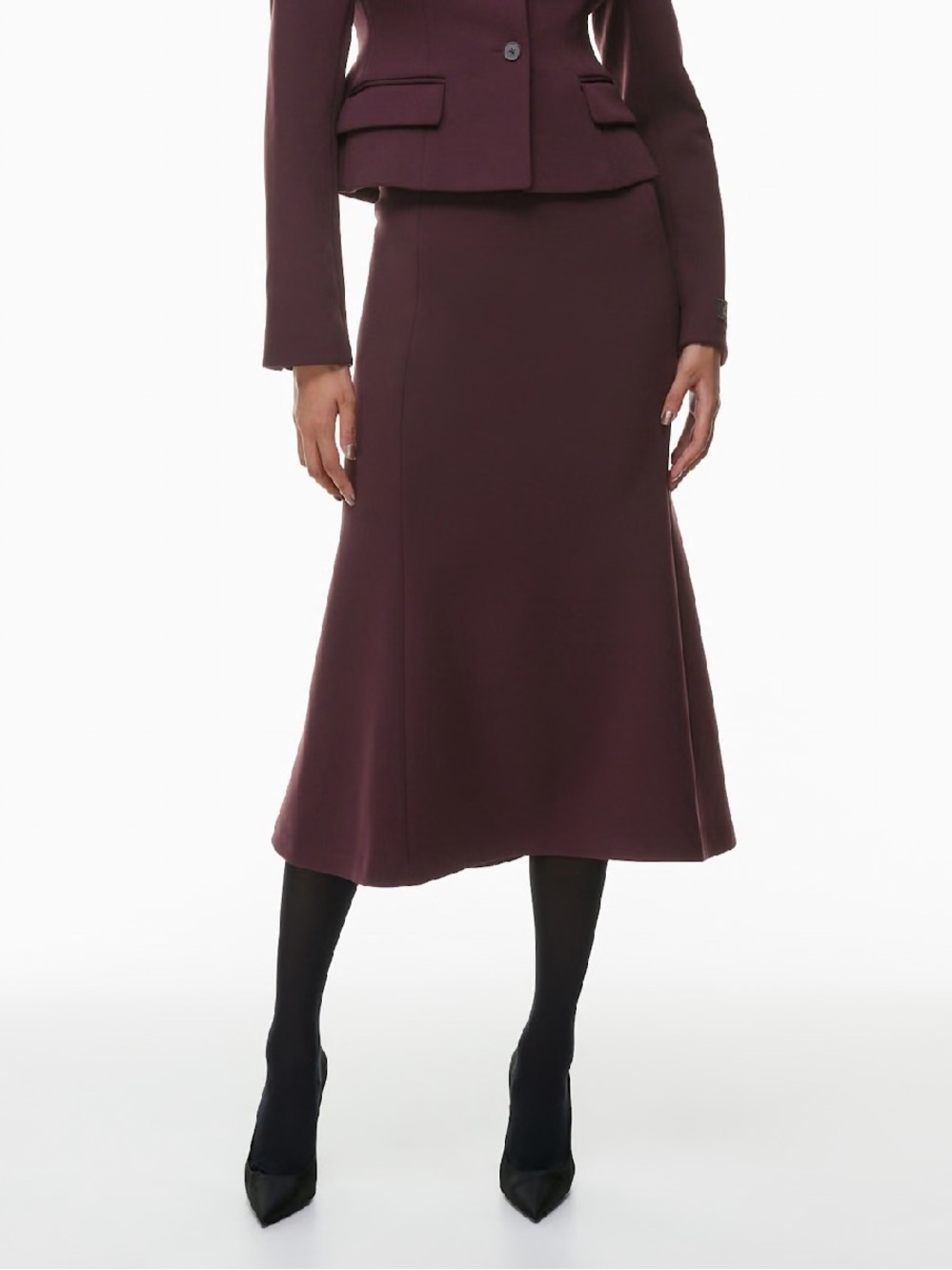 NWT Babaton Award midi skirt